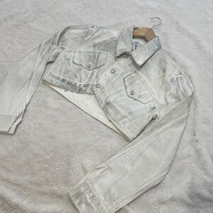 Zara Shimmering Silver Jacket